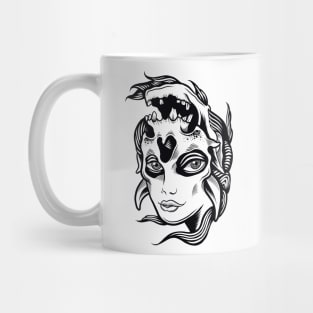 Skull woman Mug